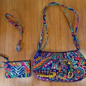 Vera Bradley Crossbody Purse & matching accessories Venetian Paisley